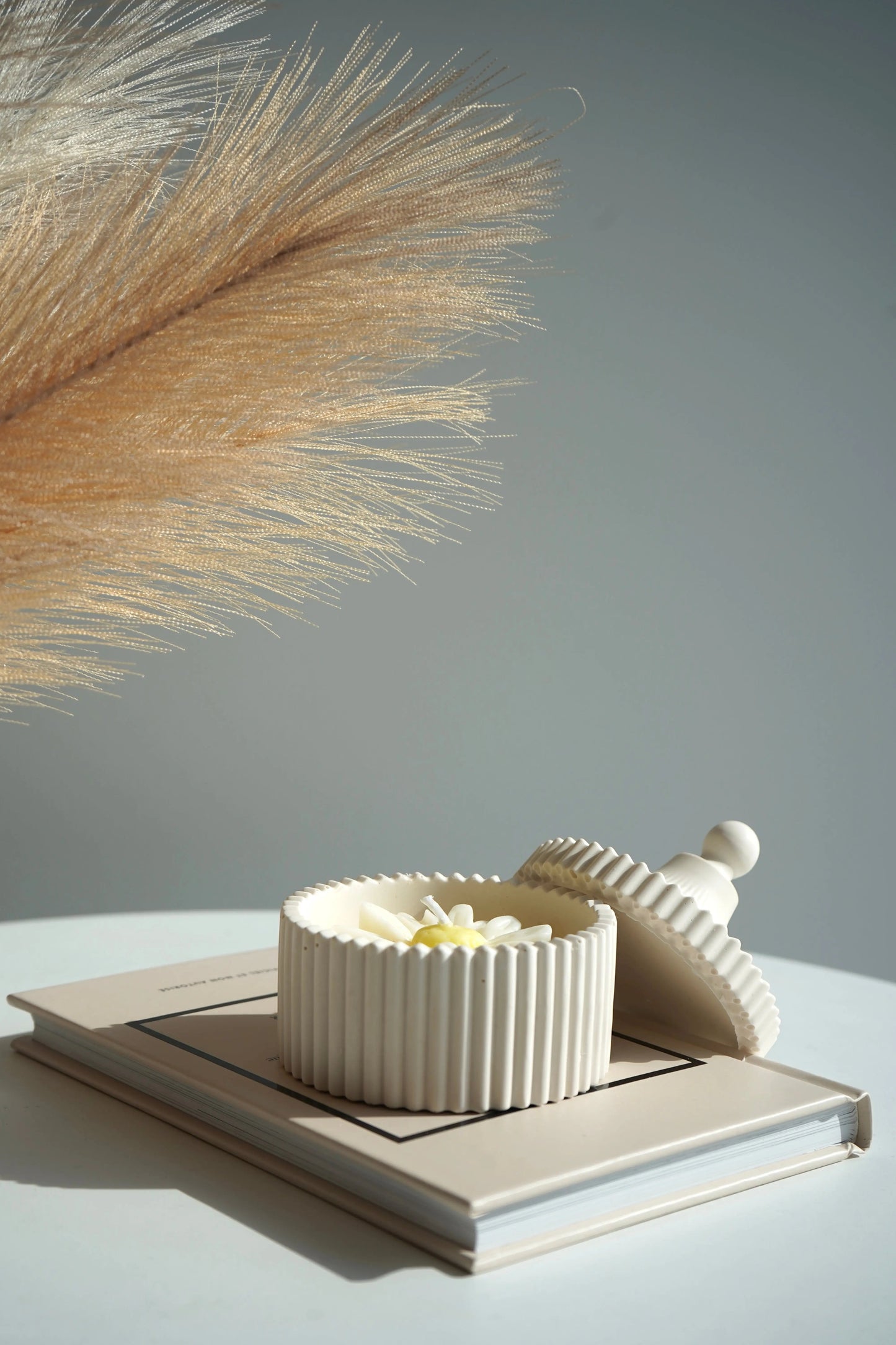 Bougie Fleur de lumière LumiArgile