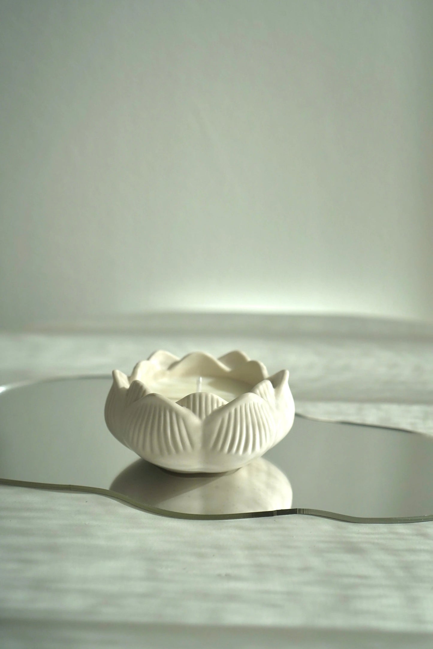 Bogie artisanale White Lotus LumiArgile