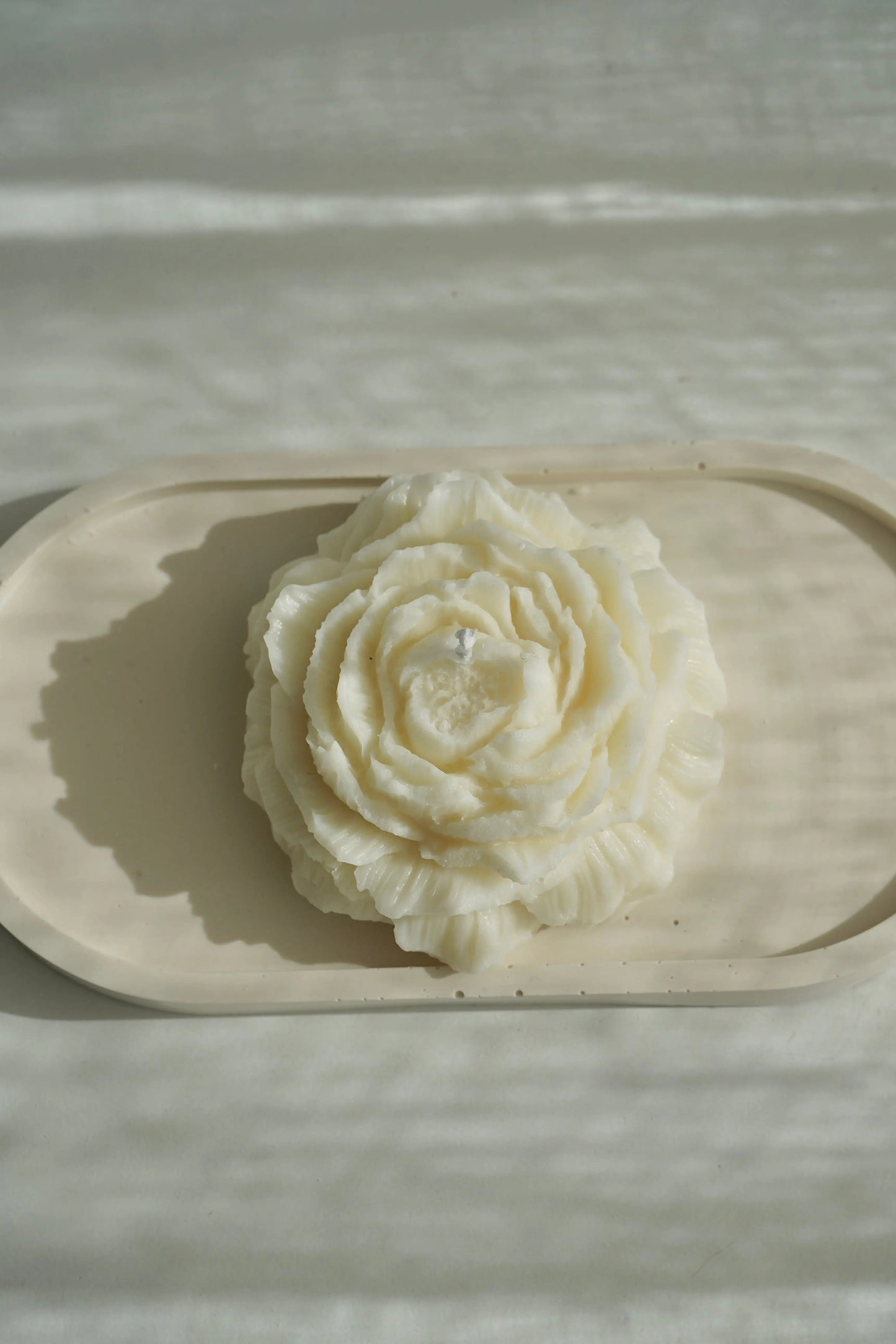 Duo Accords lumineux pivoine sur plateau LumiArgile