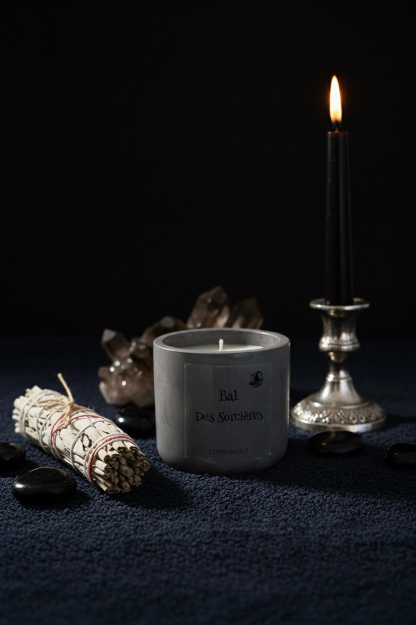 Bougie : Bal des Sorcières LumiArgile