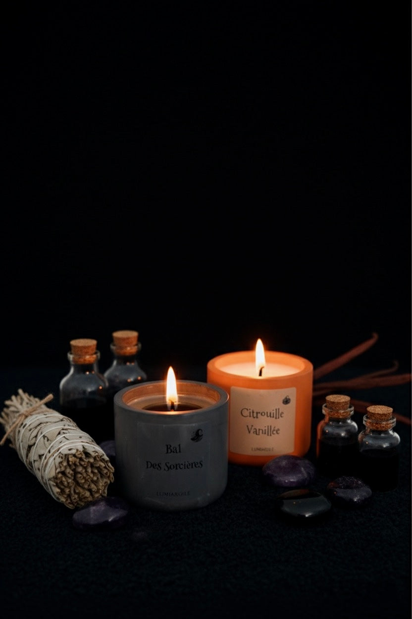 Bougie : Bal des Sorcières LumiArgile