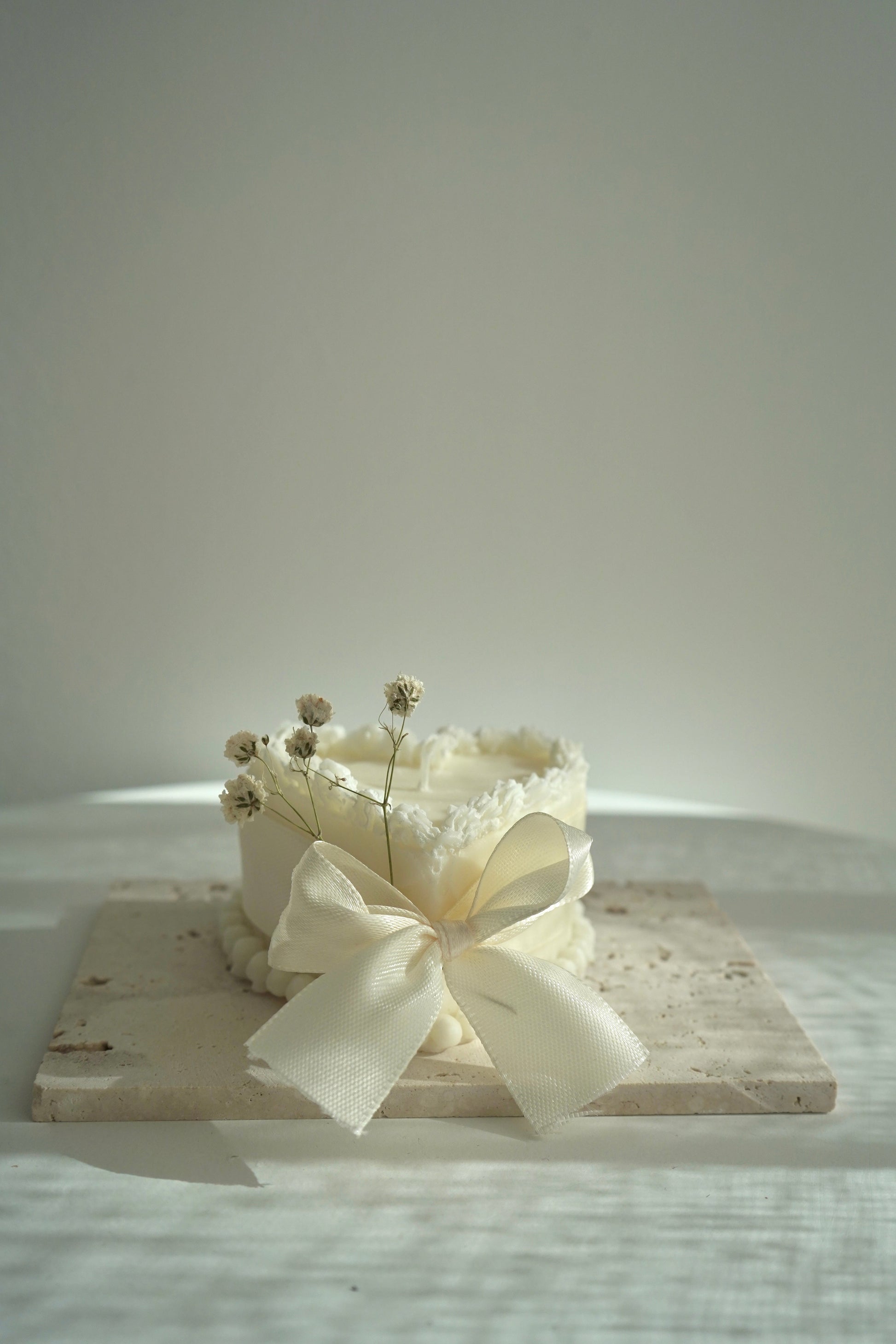 Bougie cœur de fête 